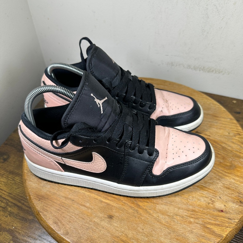 Jordan 1 Low Arctic Punch Black White Sneakers 553558-034 Mens Size 7